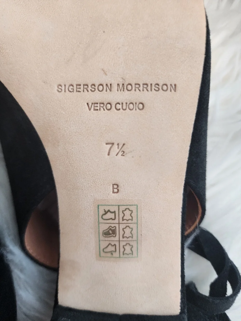 SIGERSON MORRISON LACE UP SUEDE LEATHER SQUARE TOE BLACK SHOES NWOT SIZE 7.5